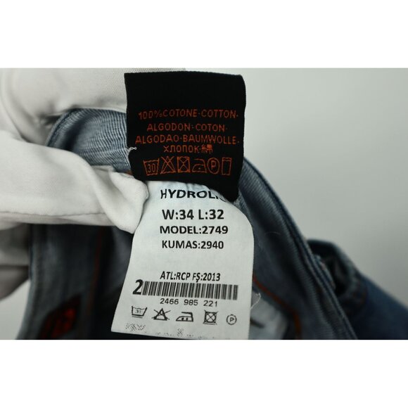 Limited Edition Mens Denim Jeans W34 L32 Medium Wash Zip Fly Cotton Durable Casu - Picture 3 of 12